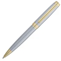 Caneta Crown Personalizada Supreme Esferográfica - Prata e Dourado DI11481X