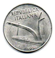 Itália - 1998 - 10 Lire