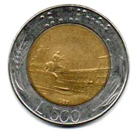 Itália - 1987 - 500 Lire - MBC