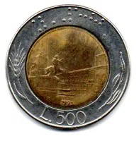 Itália - 1991 - 500 Lire