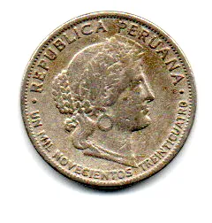 Peru - 1934 - 5 Centavos