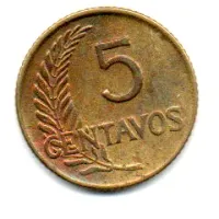 Peru - 1957 - 5 Centavos - Foto 2