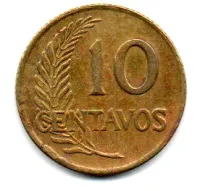 Peru - 1962 - 10 Centavos - Foto 2