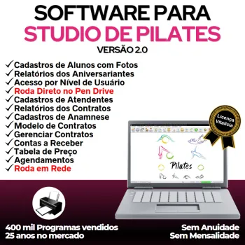 Software  para Gerenciar Studio de Pilates com Agendamento v2.0