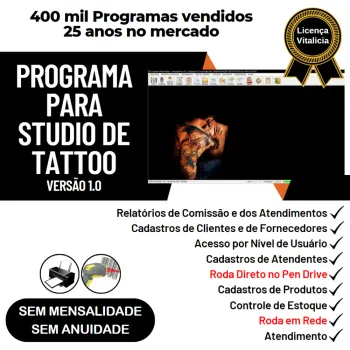Programa Studio Tattoo + Atendimento e Comanda v1.0