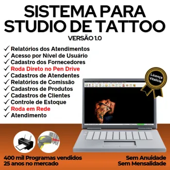 Sistema Studio Tattoo + Atendimento e Comanda v1.0