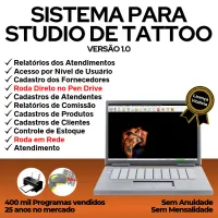 Sistema Studio Tattoo + Atendimento e Comanda v1.0 — imagem principal