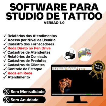 Software Studio Tattoo + Atendimento e Comanda v1.0