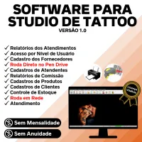 Software Studio Tattoo + Atendimento e Comanda v1.0 — imagem principal