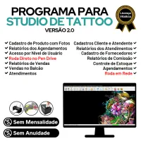 Programa Studio Tattoo + Atendimento e Agendamento v2.0 — imagem principal