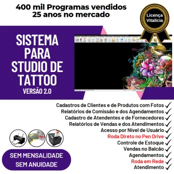 Software Studio Tattoo + Atendimento e Agendamento v2.0