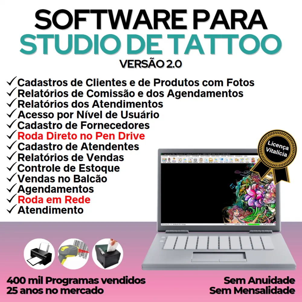 Sistema Studio Tattoo + Atendimento e Agendamento v2.0