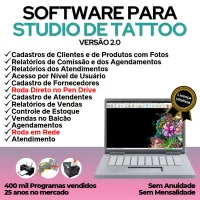 Sistema Studio Tattoo + Atendimento e Agendamento v2.0 — imagem principal