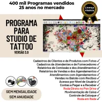 Programa Studio Tattoo + Atendimento, Agendamento e Financeiro v3.0 — imagem principal