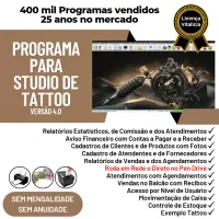 Programa Studio Tattoo + Atendimento, Agendamento e Financeiro v4.0 Plus — imagem principal