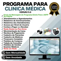 Software Consultório e Clinica Médica com Agendamento, Vendas e Financeiro v5.0 Plus + WhatsApp — imagem principal
