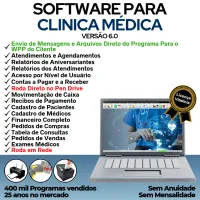 Software Consultório e Clinica Médica com Agendamento, Vendas e Financeiro v6.0 Plus + WhatsApp — imagem principal