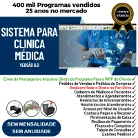 Sistema Consultório e Clinica Médica com Agendamento, Vendas e Financeiro v6.0 Plus + WhatsApp — imagem principal