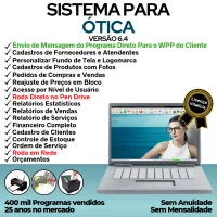 Sistema para Ótica e Relojoalheria, Serviços, Vendas, Financeiro e Estatística v6.4 Plus + WhatsApp — imagem principal