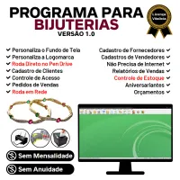 Programa Para Bijuterias E Acessórios + Estoque + Vendas 1.0 — imagem principal