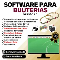 Software Para Bijuterias E Acessórios + Estoque + Vendas 1.0 — imagem principal