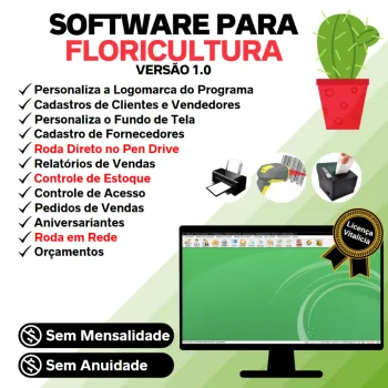 Software Para Floricultura E Pedido De Vendas + Estoque V1.0