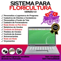 Sistema Para Floricultura E Pedido De Vendas + Estoque V1.0 — imagem principal