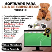 Software Loja De Brinquedos Pedido Vendas + Estoque V1.0 — imagem principal
