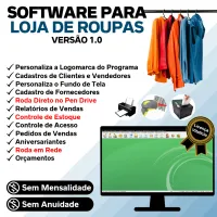 Software Loja De Roupas Com Pedido Vendas E Estoque V1.0 — imagem principal