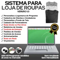 Sistema Loja De Roupas Com Pedido Vendas E Estoque V1.0 — imagem principal