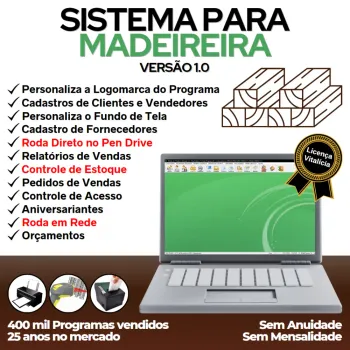 Sistema Para Madeireira E Pedido De Vendas + Estoque V1.0