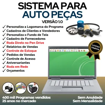 Sistema Para Auto Peças Com Pedido De Vendas E Estoque V1.0