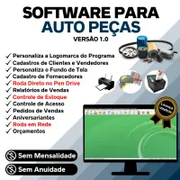 Software Para Auto Peças Com Pedido De Vendas E Estoque V1.0 — imagem principal
