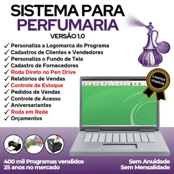 Sistema Para Perfumaria + Controle De Estoque E Vendas V1.0 
