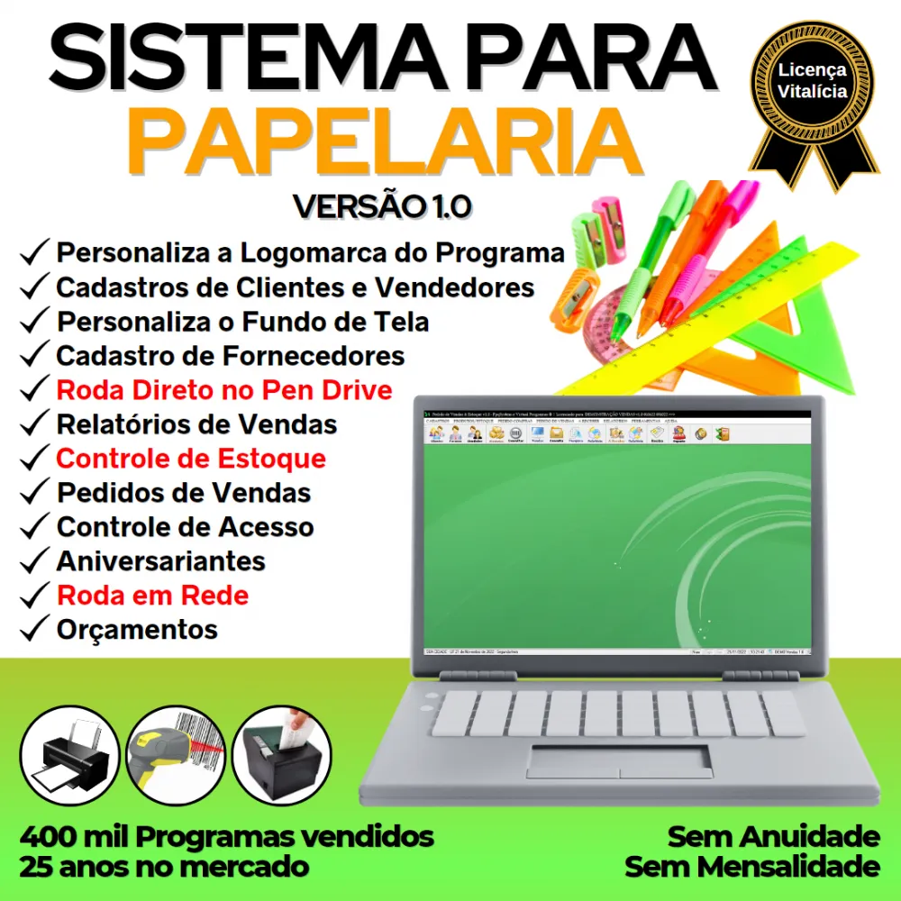 Sistema Papelaria E Presentes Pedido Vendas E Estoque V1.0