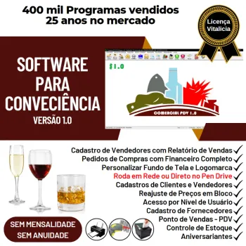 Software Para Conveniência Pdv + Estoque E Financeiro V1.0