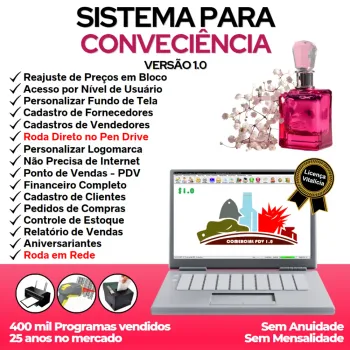 Sistema Para Conveniência Pdv + Estoque E Financeiro V1.0