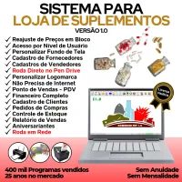 Sistema Pdv Para Suplementos + Estoque E Financeiro V1.0 — imagem principal