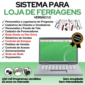 Sistema Para Loja de Ferragem com Controle de Estoque e Pedidos de Vendas V1.0