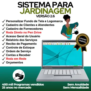 Sistema Ordem De Serviço Para Jardinagem + Estoque V2.6