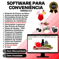 Software para Conveniência Com Pdv + Controle De Estoque E Financeiro V2.0 — imagem principal