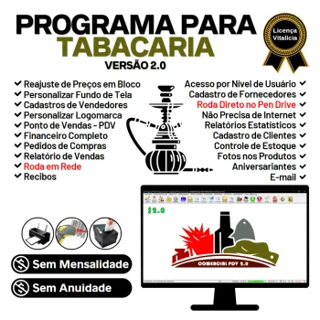 Programa Para Tabacaria Pdv , Estoque E Financeiro V2.0 Plus