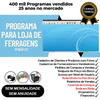Programa Para Ferragens Com Estoque + Vendas Financeiro 2.0 — imagem principal