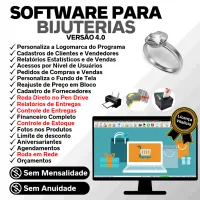 Software Bijuterias Com Vendas + Estoque E Financeiro V4.0 — imagem principal