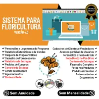 Sistema Para Floricultura + Vendas + Estoque Financeiro 4.0