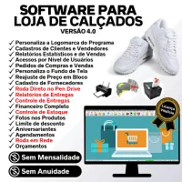 Software Para Loja De Calçados Com Estoque Financeiro V4.0 — imagem principal