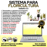 Sistema Para Floricultura Com Estoque E Financeiro 3.0 Plus