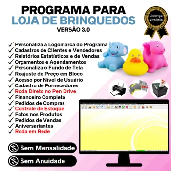 Programa Para Loja De Brinquedos + Estoque E Financeiro V3.0 - Foto 2