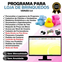 Programa Para Loja De Brinquedos + Estoque E Financeiro V3.0 — imagem principal