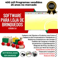 Software Para Loja De Brinquedos Com Estoque Financeiro V4.0 — imagem principal